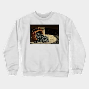 Blueberries in Basket - Old World Stills Series Crewneck Sweatshirt